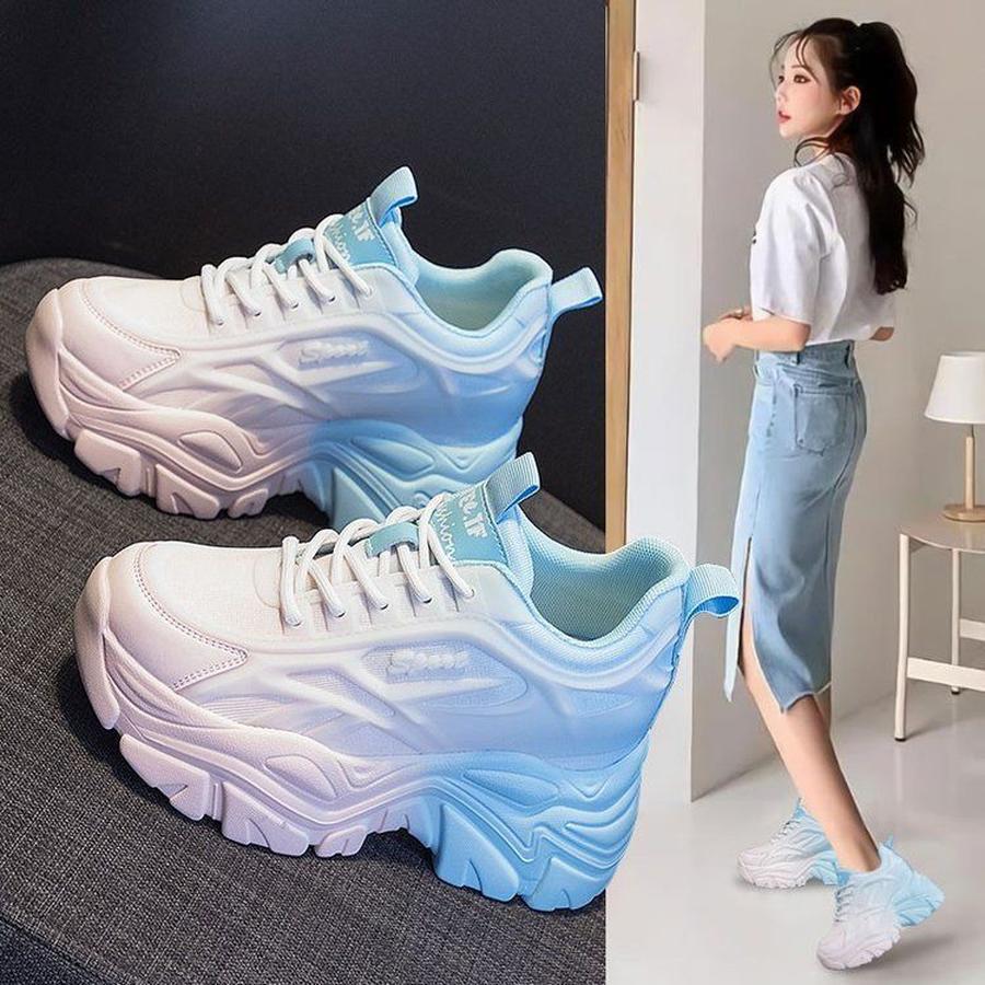 ロングブーツが復活！スタイルアップ！ヒールパンプス厚底シューズ厚底スニーカー厚底シューズスニーカー厚底スニーカースニーカーカジュアルなスニ