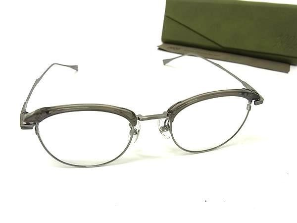 メガネ M-66 チタニウム - 眼鏡 グレー系×シルバー系×レンズ クリア ブランド 高級 人気【本物保証】