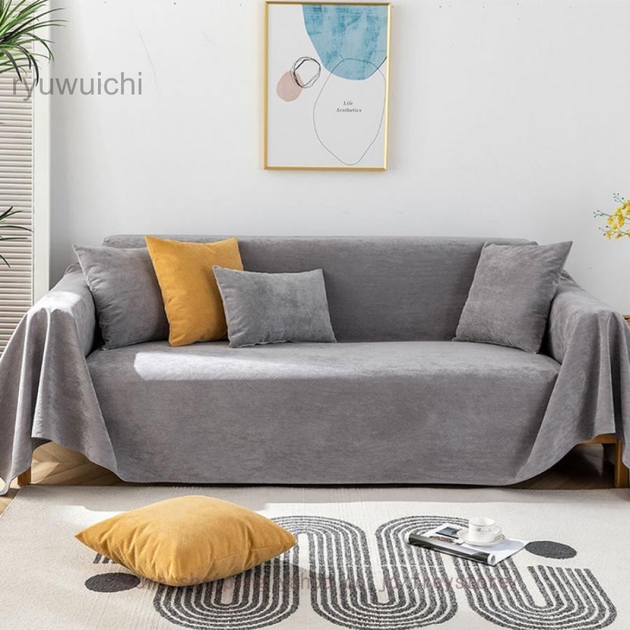 ソファーカバー 風 マルチカバー ソファカバー 肘付き 肘なし 多機能 ブランケット 綿 無地 リバーシブル フリンジ付き おしゃれ 保護カバー 防塵