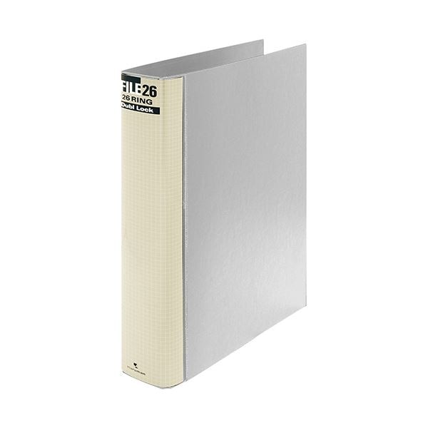 (まとめ) マルマン ダブロックファイル B5タテ 26穴 250枚収容 背幅44mm グレー F679R-11 1冊 (×10セット)