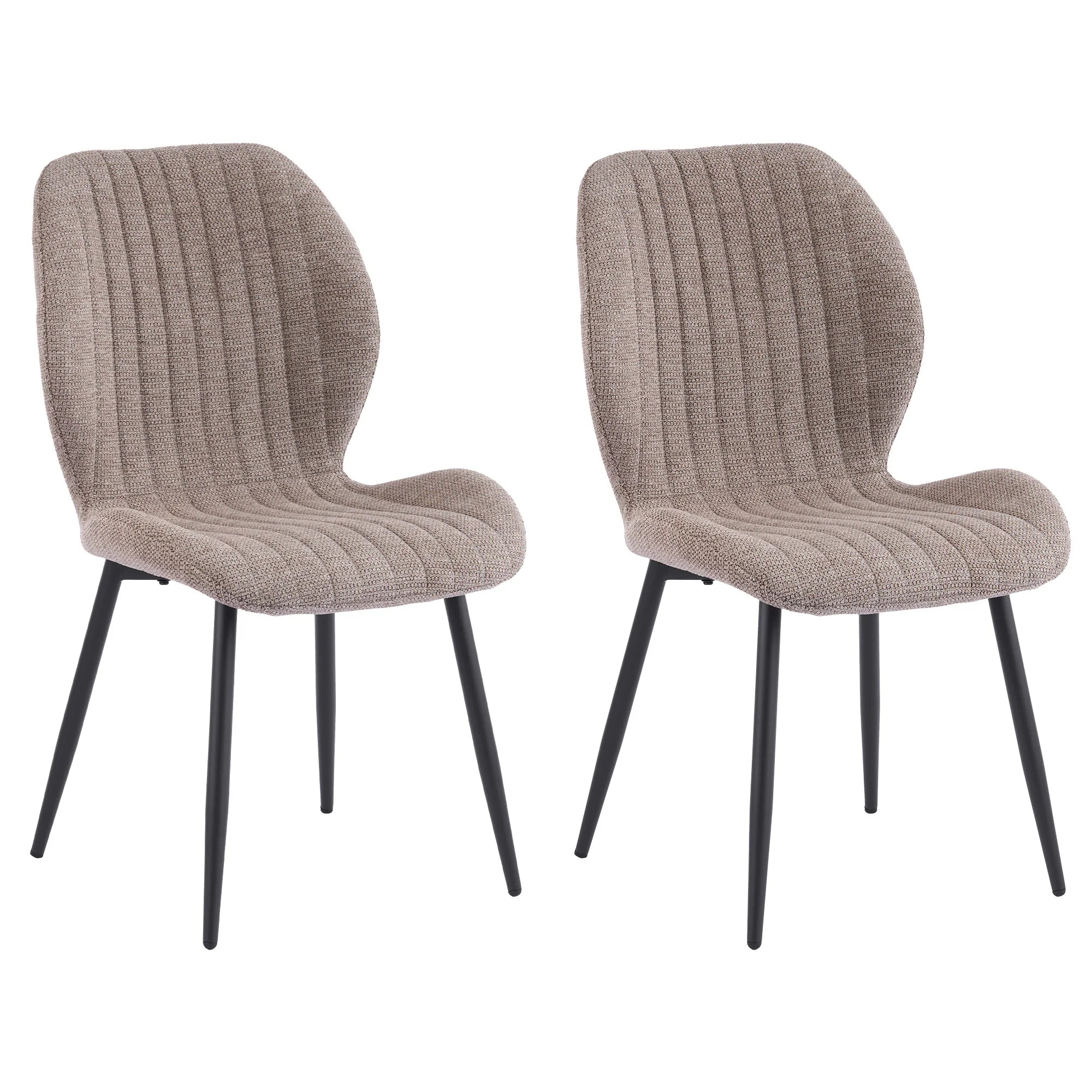 26【セット2脚】ダイニングチェア 椅子 コンパクト アジャスター付き 肌に優しい スチール脚 来客対応チェア おしゃれ 組立簡単 北欧風 イス テレワーク 在宅ワーク 圧力分散 耐荷重80~100k