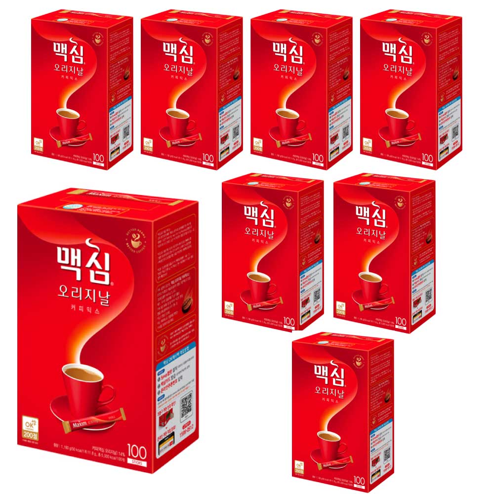 マキシムコーヒー【オリジナル】ミックス 12g 100本入りX8セット インスタントコーヒー【韓国お茶】韓国商品のお店/伝統お茶/韓国お土産/お中元/敬老の日/韓国コーヒー　マキシムゴールドコーヒ