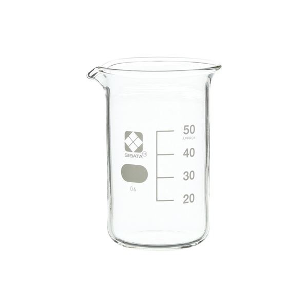 トールビーカー 目安目盛付 50mL 10入 (010040-50A)