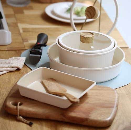 [リニューアル]ドイツNOWAキッチンブランド品IHカプチーノクックウェア5P