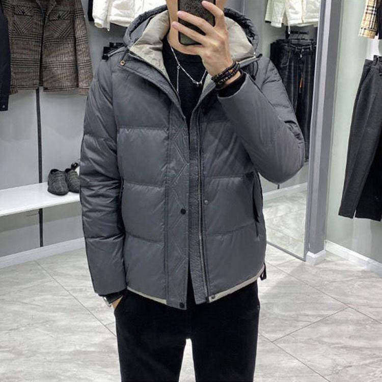 人気商品超目玉 ダウン80% 秋冬　ダウンコート メンズ ダウンコート ショート メンズ ダウンジャケット フード付き ショート丈　コート アウター ダウン 防寒保温