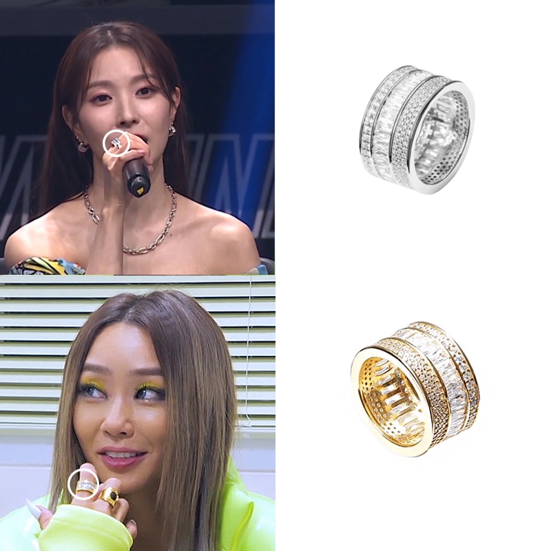 [デイリーアクセサリー] シャトレットトリプルローリング 人気ジュエリー 韓国ファッションジュエリー SNSで人気