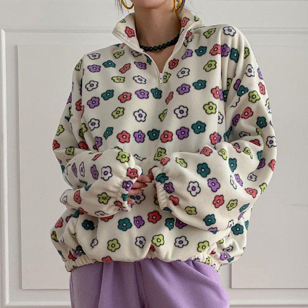 Hスタイル(LH)フリースアユJP 秋冬 女性 フリース ジャケット ジップアップ ボアジャケット アウター