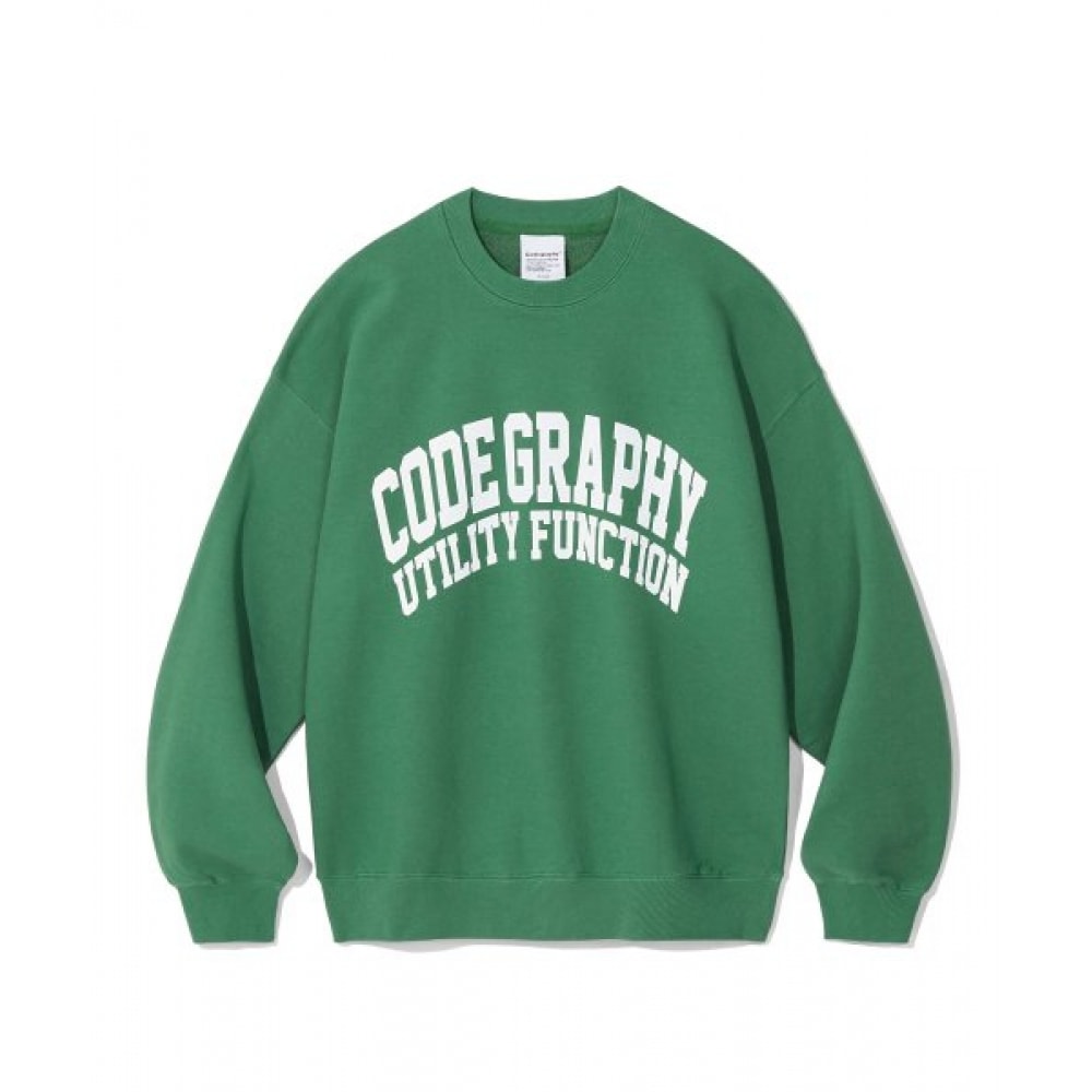 CODEGY ユーティリティファンクションオーバーフィットスウェットシャツ_グリーン