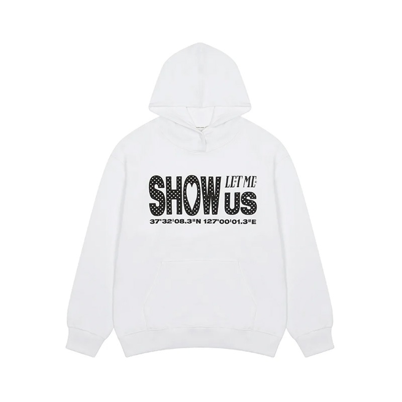 SH SHOW US DOT HOODIE(WHITE)