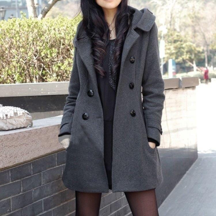 コート チェスターコート レディース ウールコート フード付き コート ミドル丈 aライン アウター 冬 おしゃれ 可愛い あったか 10,962円