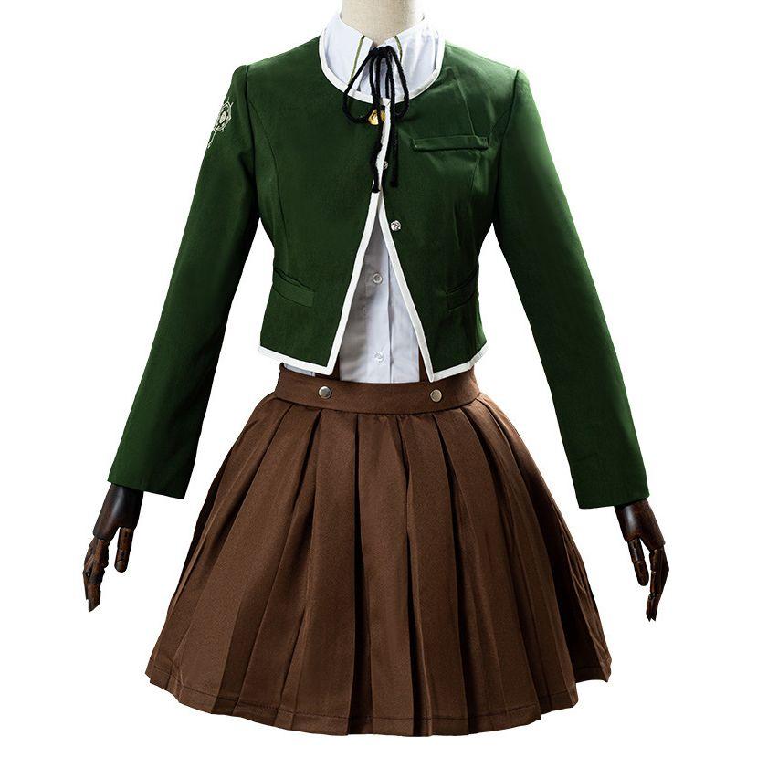 【品質保証 一部分3日出荷】ダンガンロンパ 不二咲千尋 ふじさきちひろ 希望ヶ峰学園 コスチューム コスプレ衣装 4点セット サイズ SXXL