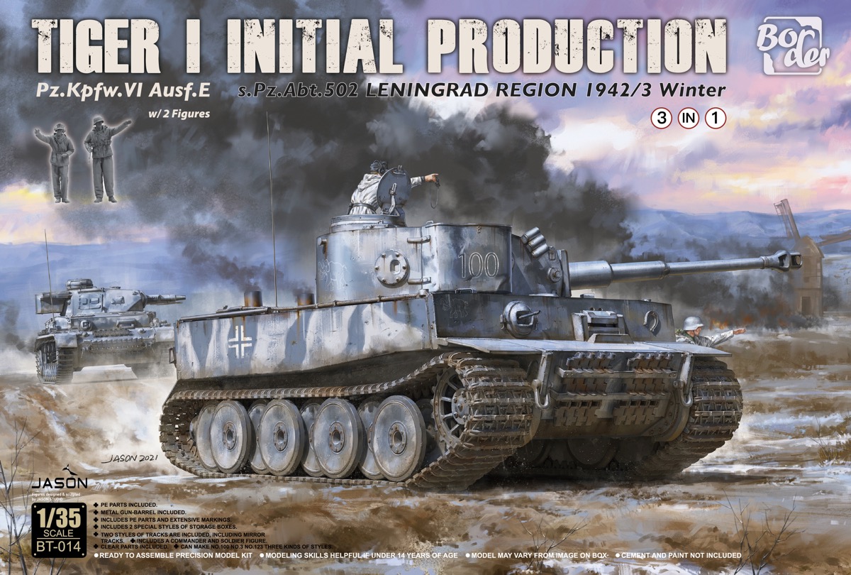 ボーダーモデル 1/35 ドイツ タイガーI 極初期生産型 第502重戦車大隊 レニングラード 1942/3 冬（3in1）【BT014】 プラモデル H BT014 タイガーI レニングラード 1