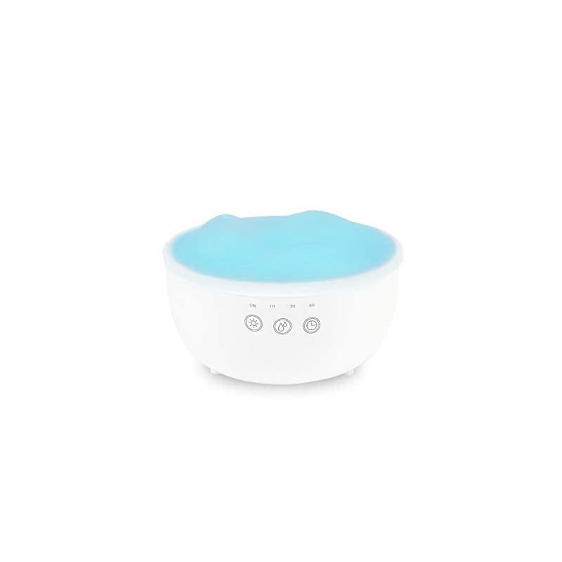 超音波式卓上アロマディフューザー加湿器 アロマ対応 500ml 手入れ簡単 360度角度調整 約6畳