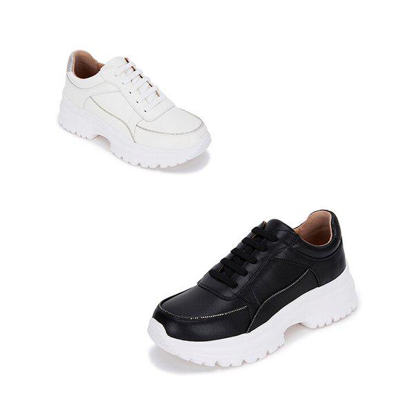 ヨファ ケシャ 牛革 厚底スニーカー 2色