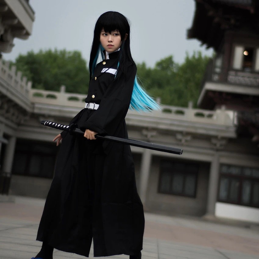 送 料 無 料鬼殺隊隊服霞柱時透無一郎コスプレ服かつら
