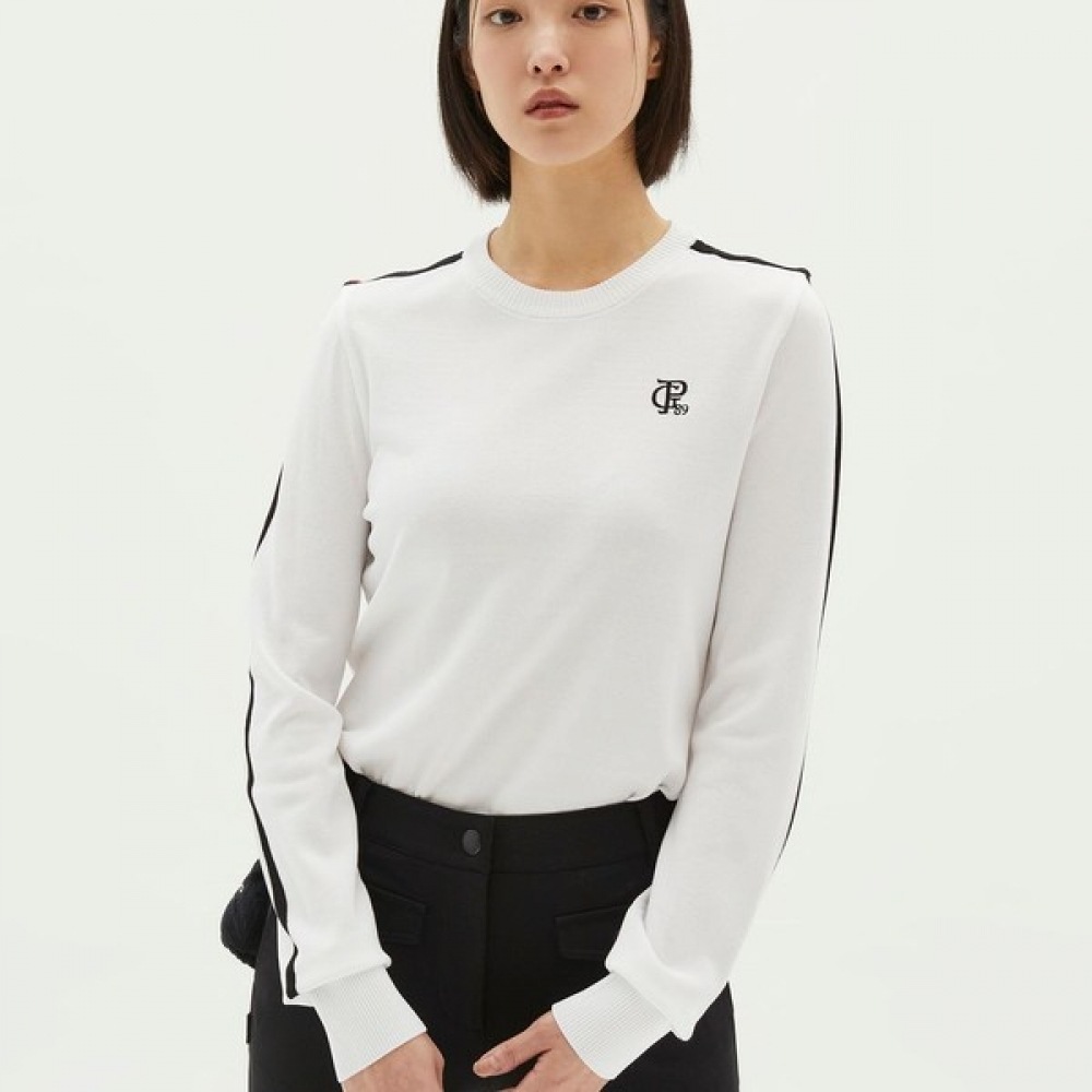 (Paris Gates) 女性用バックレタリングジャカードカラーラインセーター 16,055円