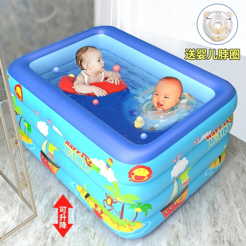 ベビープールベビープール家庭用折りたたみ式厚みのある子供用スイミングバケツインフレータブルスイミングプールバスタブ