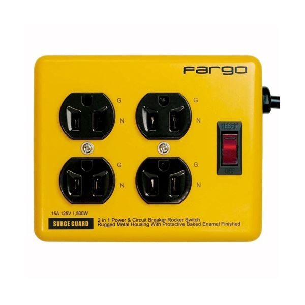 スチールタップ AC4個口 イエロー 1.8m PT400YE 1個