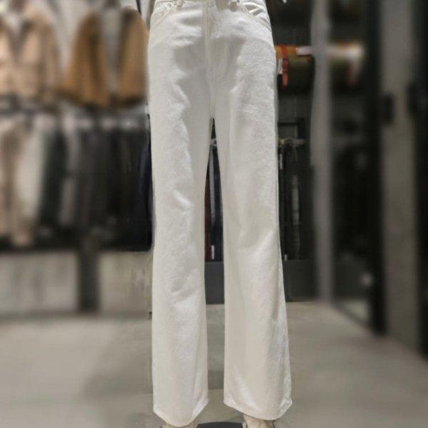 女性ハイライズワイドフィット WH デニムパンツ_DG