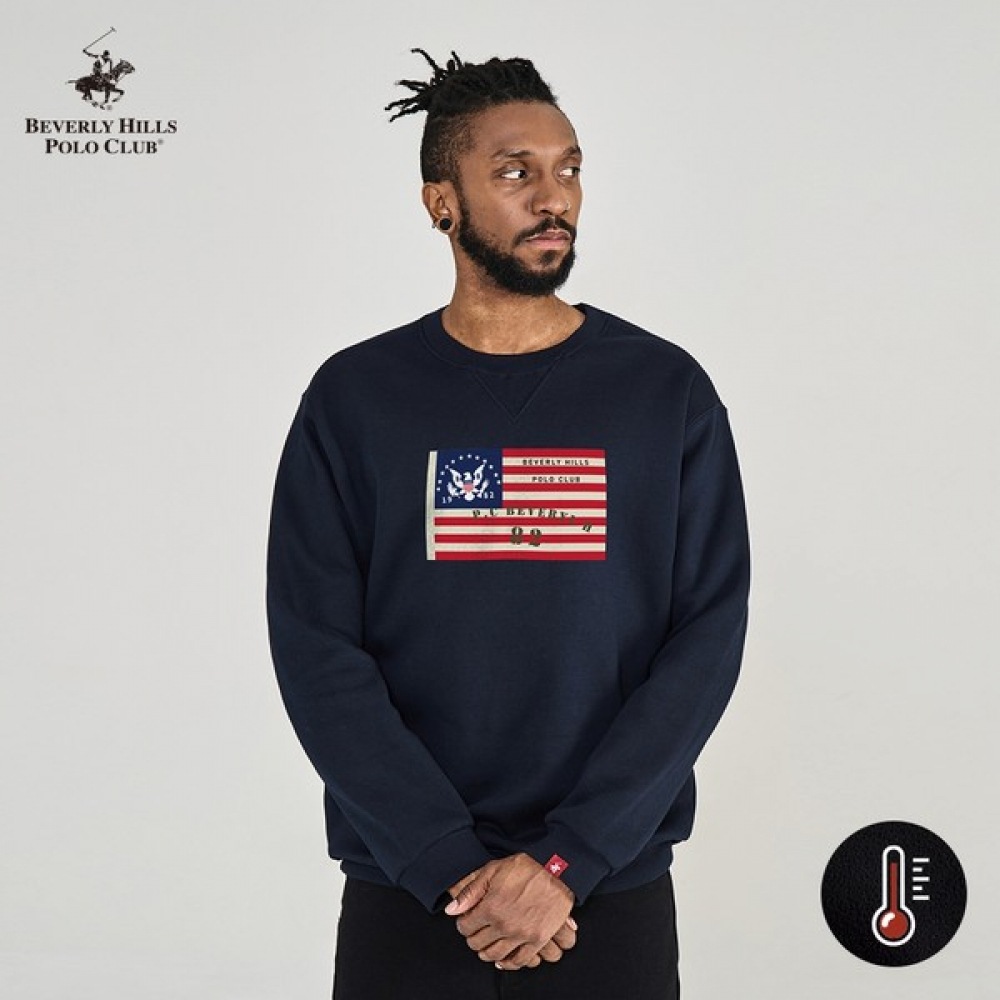 (ビバリーヒルズポロクラブ) アメリカンフラッグ起毛スウェットシャツ 5,469円