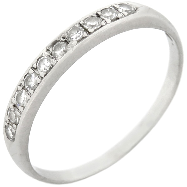 リング 指輪 ダイヤリング ダイヤモンド PM プラチナシルバー 一文字 13号【中古】