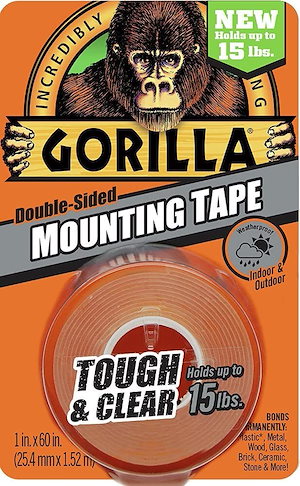 ゴリラ Gorilla 超強力 両面テープ テープ 25mm x 1.5m 透明 輸入品