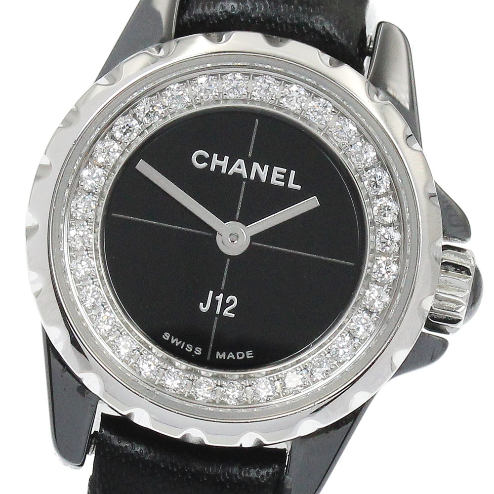 シャネル CHANEL H4663 J12 XS ダイヤ クォーツ レディース 良品 _930800【中古】