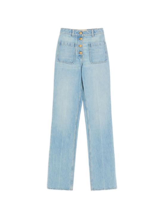 VALENTINO GARAVANI Women Denim Pants BDD23L A92FLX Clear Blue