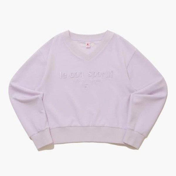 長袖Tシャツ TQT QQ122OFS11-LLV ウーマンズ モーダル ダブルテンション Vネック スウェットシャツ / ラベンダー