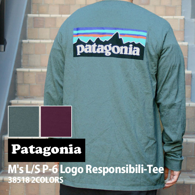 パタゴニア Patagonia Ms L/S P-6 Logo Responsibili Tee 38518 202-001127-055