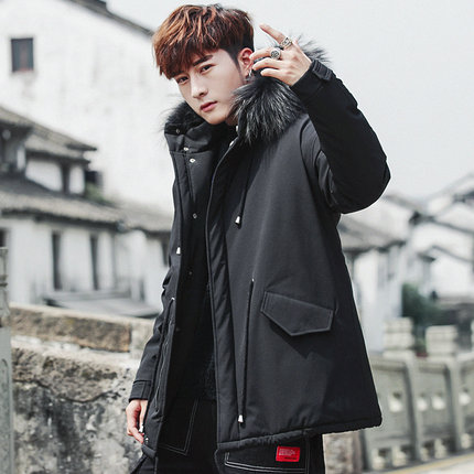 メンズ中綿コート ジャケット 中綿入り ダウンジャケット ビジネスジャケット 男性用ジャケット フード付き 防風 保温 2018秋冬 おしゃれ 紳士服 通勤 通学 5,220円