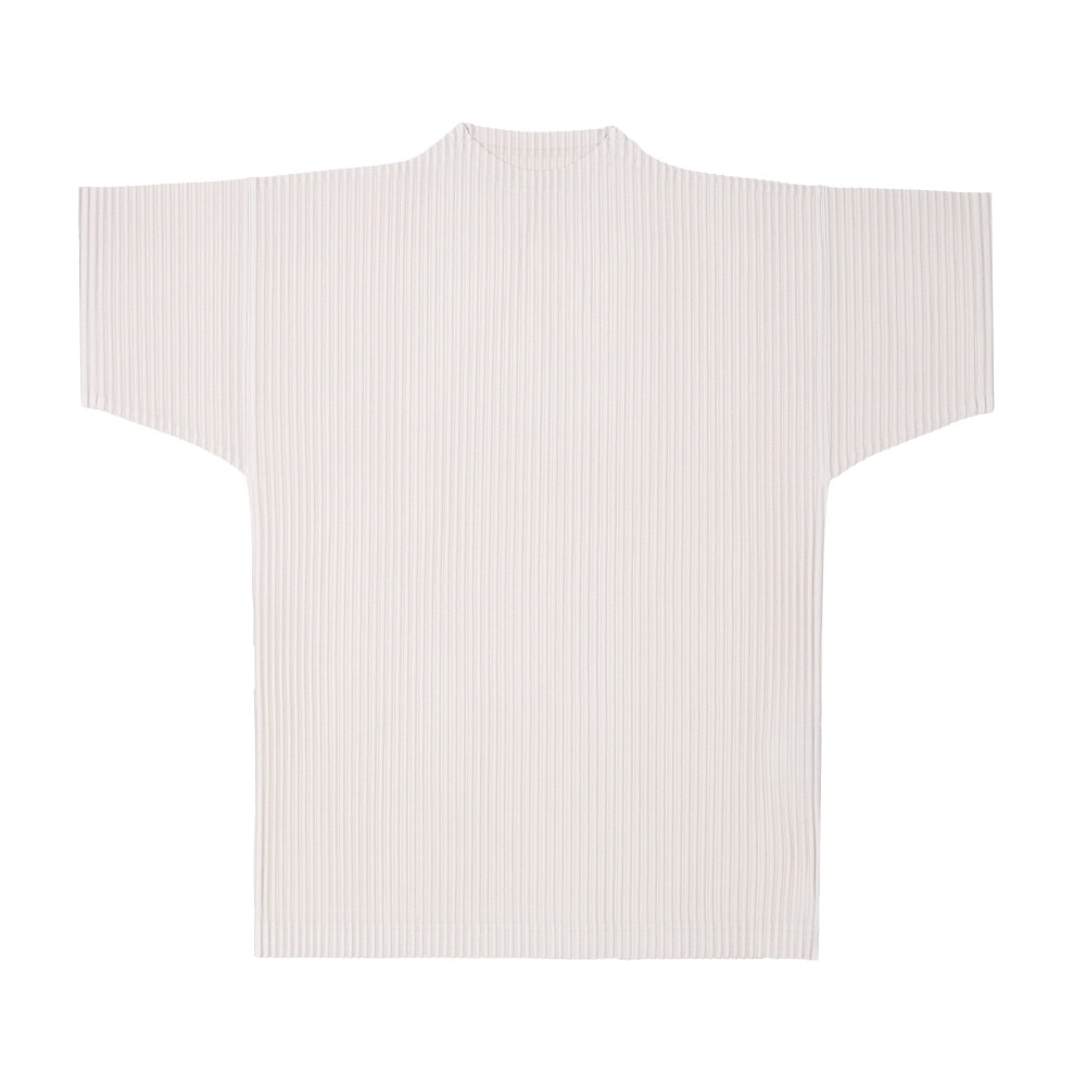 イセイミヤケ メンズ プリーツ 半袖Tシャツ MARCH HP66JK033-42