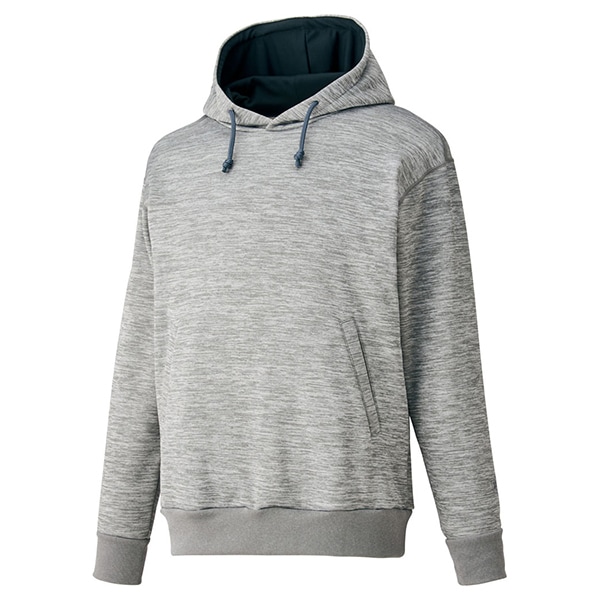 ゼット 野球ウエア HEAT-Z 裏起毛スウェットパーカー グレー S BOS311 1500