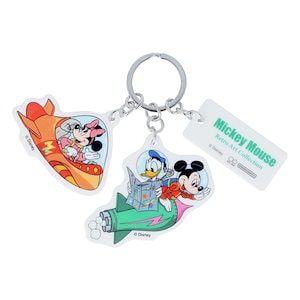 Qoo10] ディズニー ミッキーマウス キーリング 3連アクリル