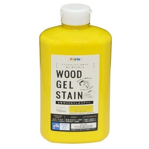 （まとめ買い）水性WOODジェルステイン 700ml グレープイエロー [x3]