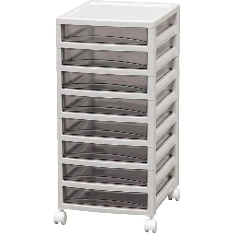 【即納】【浅型8段】アイリスオーヤマ レターケース クリアタイプ デスク収納 収納ケース 書類ケース オフィス 会社 チェスト デスク収納 ライトグレー OCE-S800R 6,045円