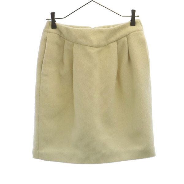 フェイクレザー ミニスカート ホワイト サステナブル レディース