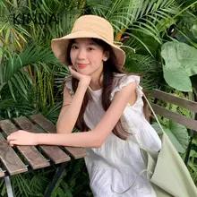 高品質日本 Sle 手織りラフィア麦わら帽子夏カジュアルビーチ帽子 Sunade 女性の日よけ帽子韓国日焼け防止帽子