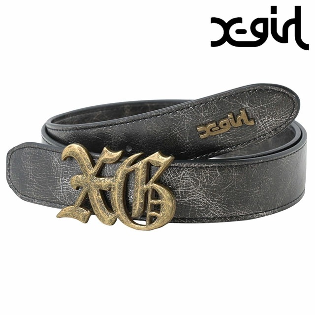 XGエンブレムベルト [105253054015] XG EMBLEM BELT レディース 小物 バックルベルト フェイクレザー GOLD 正規取扱店