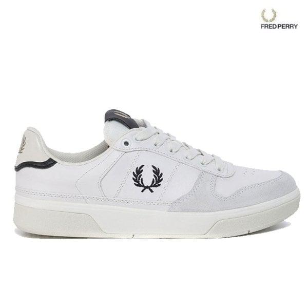 （FRED PERRY）22FW 男女共用スニーカー B300 レザー（SFPU2234163-129）