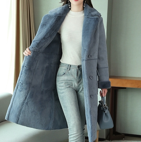 レディース アウター 上着 ミディアム ロングコート ミディアムコート 膝丈 膝下 ロング 長袖 襟付き タイト スリム 細身 Aライン フェミニン もこもこ ふわふわ ポケット ボタン 厚手 7,543円