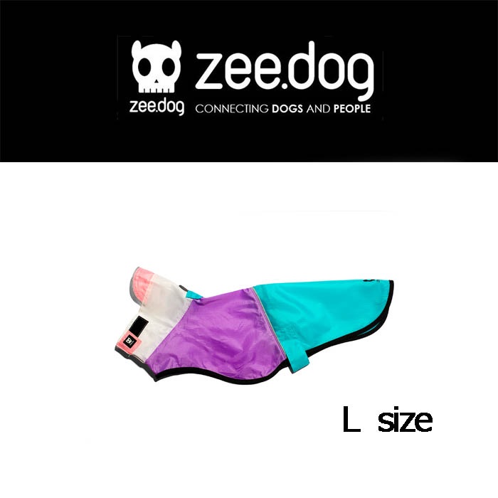 【zee.dog】ジードッグ RAINCOAT レインコート L ピンク BEL-AIR