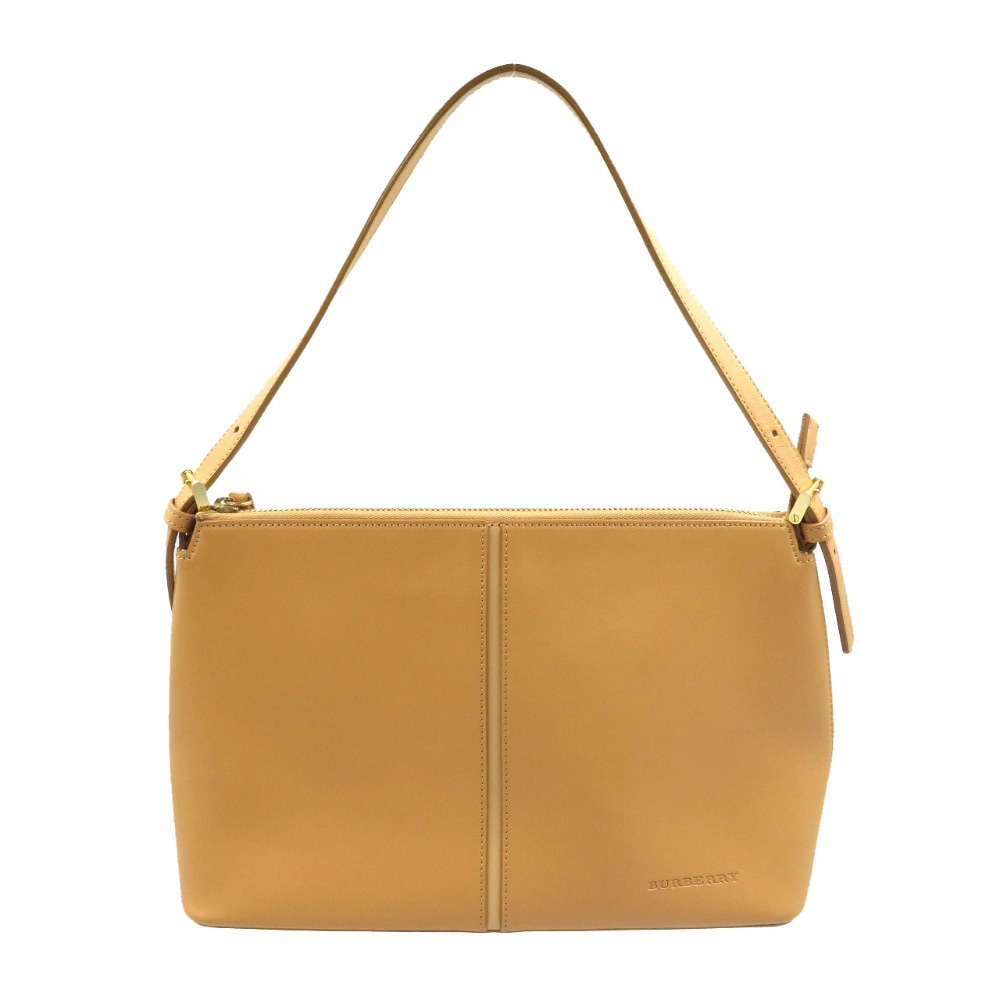 美品 ショルダーバッグ レザー/レザー ベージュ 0116【中古】 レディース