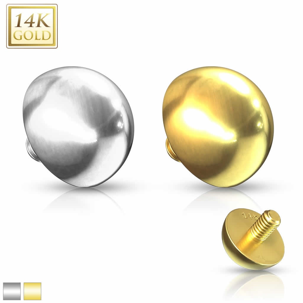 ボディピアス 14G 内ネジ式 半球ドーム型キャッチパーツ単品 ばら売り 部品 ダーマル gd915