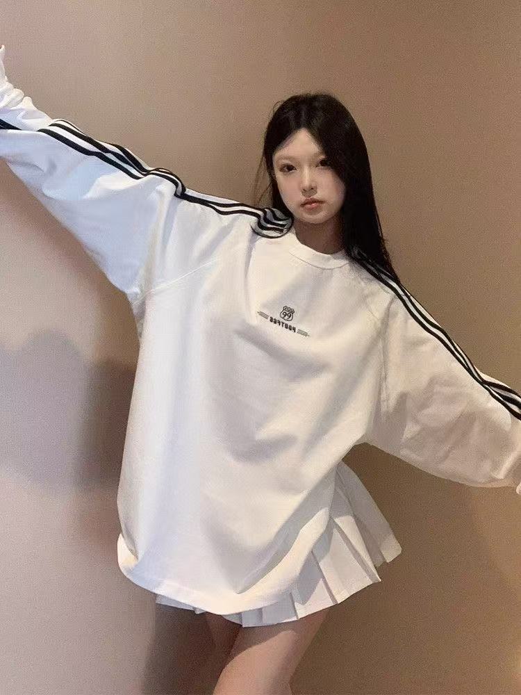 レディース パーカー ジップアップ ファッションニュースタイルナショナルトレンドとのスウェットシャツ印刷物とベルベット3バーカジュアルスプライシングコントラストカラールーズ