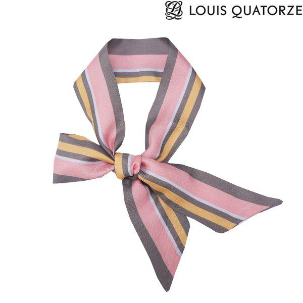 (2USM201PI) シルク バンドゥスカーフ プチリボン ピンク