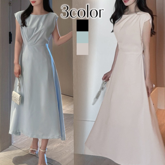 ワンピース 結婚式 夏 パーティードレス ロングワンピ お呼ばれ