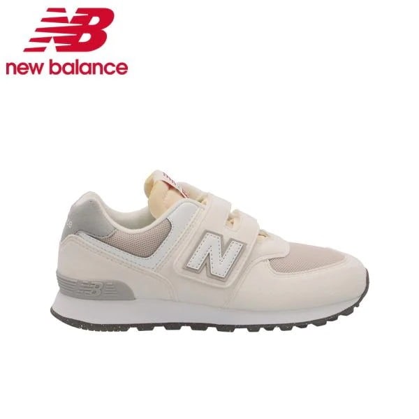 ニューバランス スニーカー キッズ ジュニア シューズ 白 new balance PV574 RCD ホワイト ワイズW 子供 靴 男の子 女の子 ベルクロ 面ファスナー 6,592円