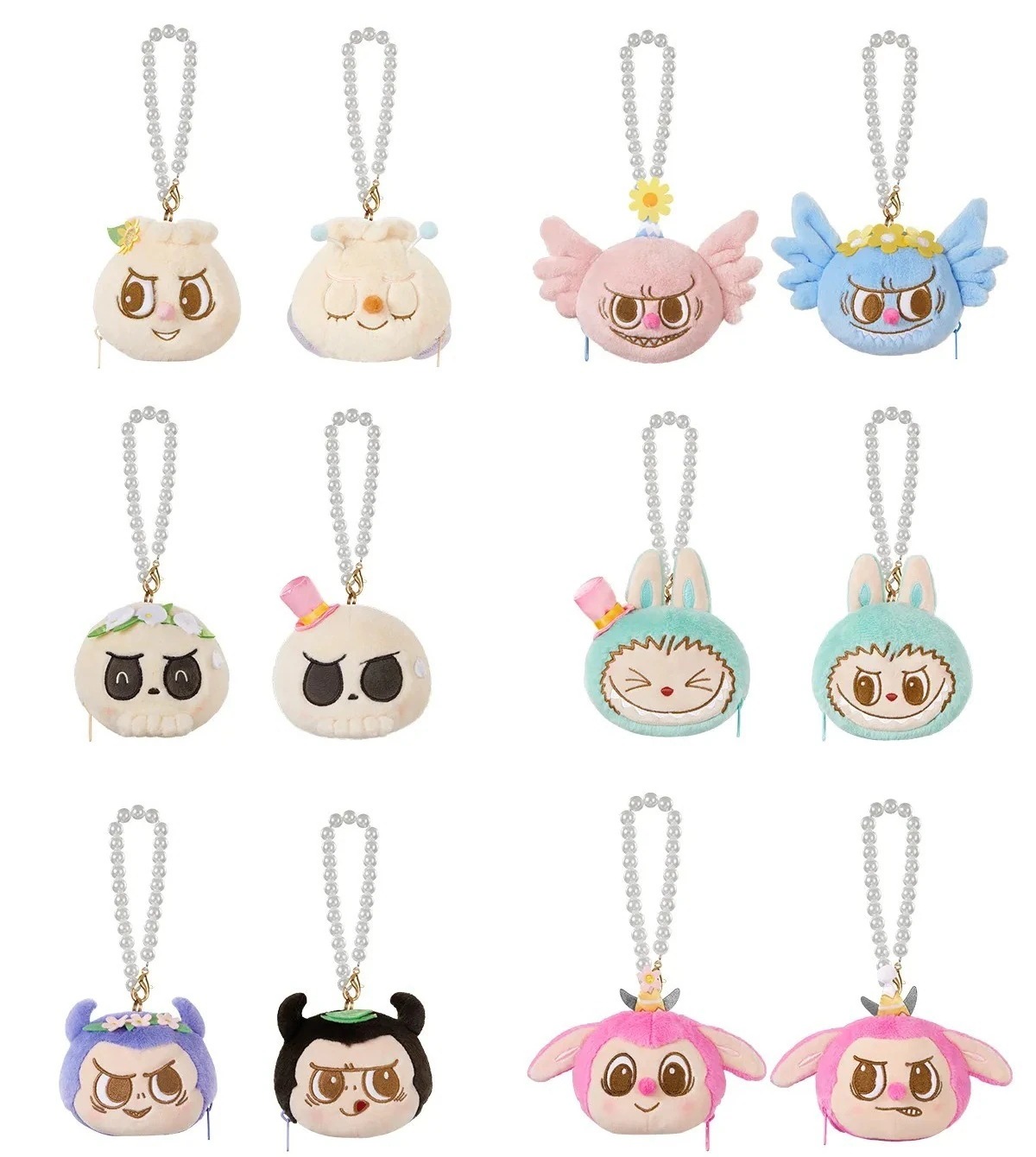 公式正規品POP MART LABUBU THE MONSTERS Party Series-Reversible Plushらふぶぬいぐるみペンダント ガチャポンブラインドボックスサプライズギフト