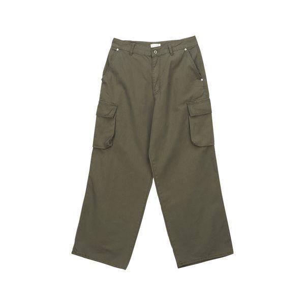 男性カジュアルコットンパンツ ヘリンボーンカーゴワイドパンツ SMAY001_P373296671